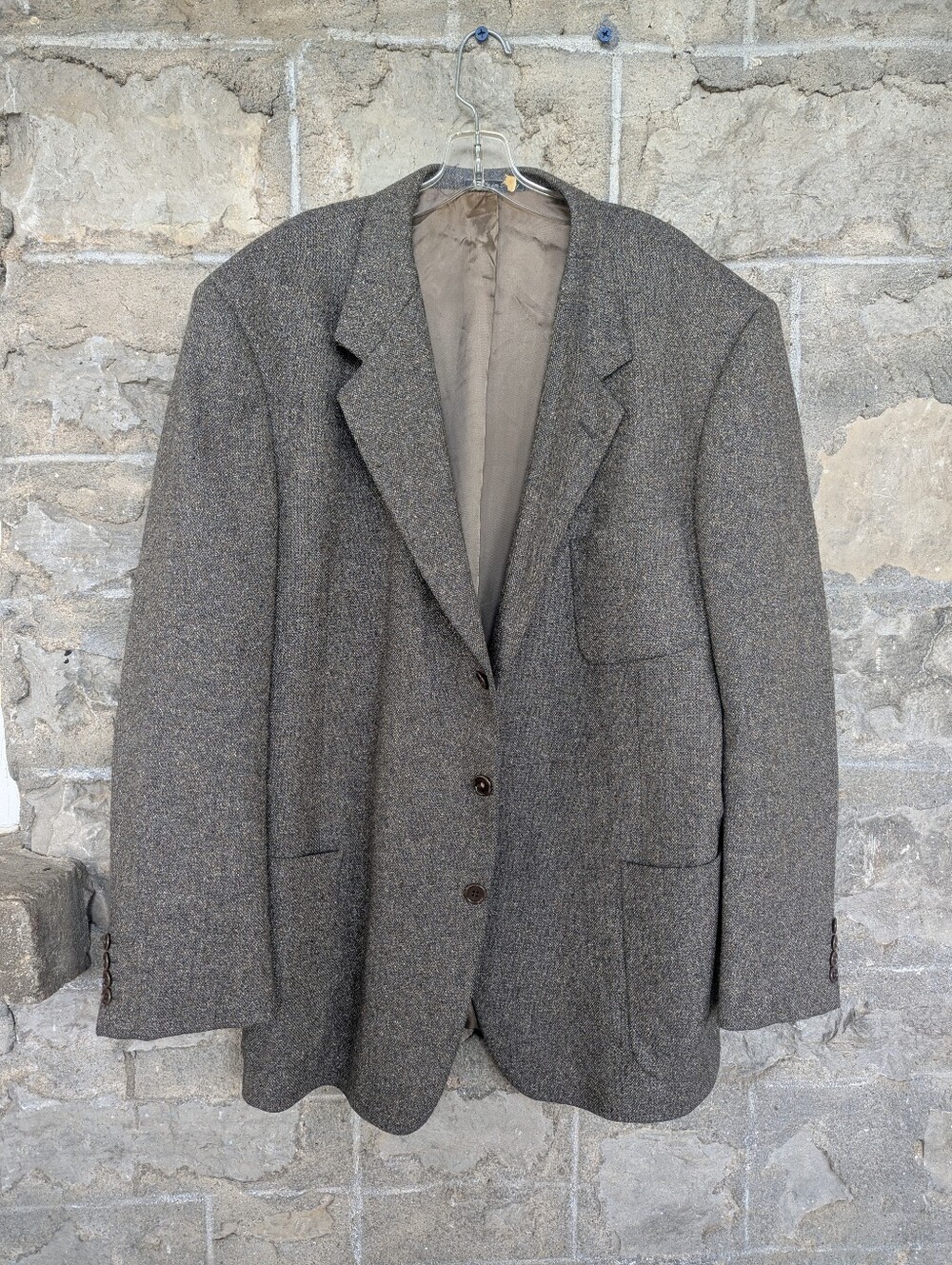 Genuine Valentino Uomo Vintage Wool/Alpaca/Silk Men’s Tweed Blazer Italian